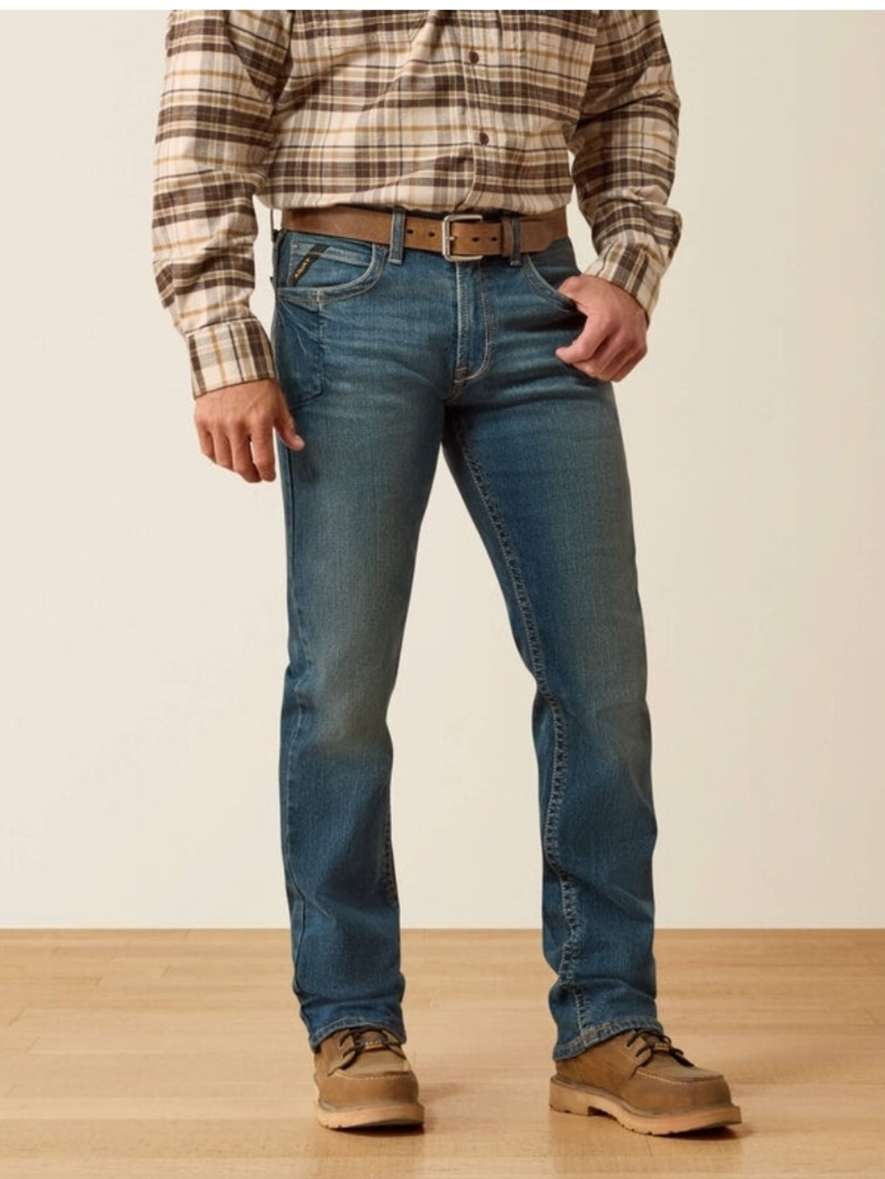 Ariat Rebar M5 Straight DuraStretch Edge Jeans Ironside Men's 32x34